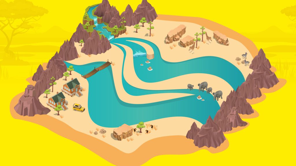 Carte au trésor illustrée – jeu concours interactif

